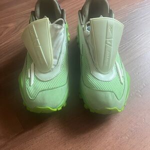 Pyer Moss Green and Cream Sneakers